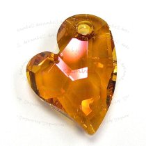 Swarovski 6261 Crystal Devoted 2 U Heart Charm pendant Astral Pink 17mm