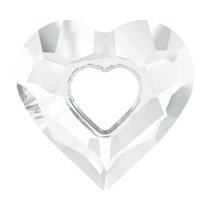 Swarovski 6262 Crystal Miss U Heart Charm pendant Clear 26mm