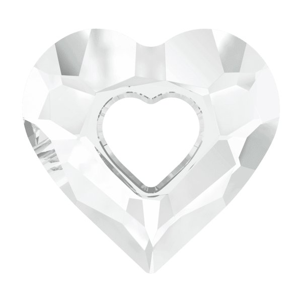 Swarovski 6262 Crystal Miss U Heart Charm pendant Clear 34mm