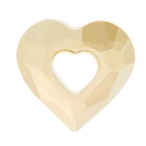 Swarovski 6262 Crystal Miss U Heart Charm pendant Golden Shadow 17mm
