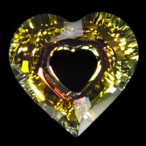 Swarovski 6262 Crystal Miss U Heart Charm pendant Clear AB 17mm