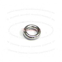 100 Rhodium Plated Metal Open Jump Rings Bead 19ga 4mm