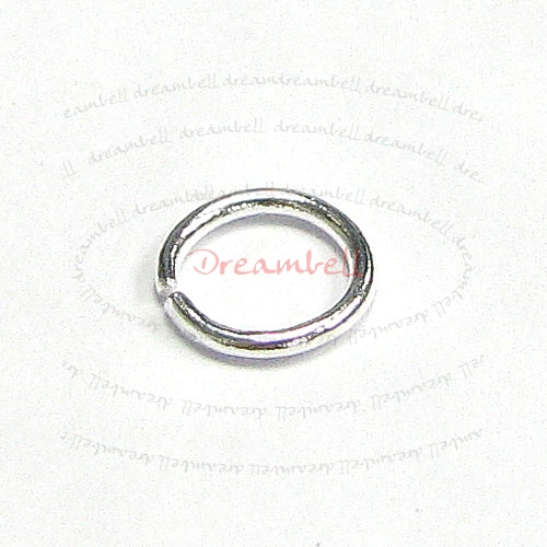 100x Silver plated on Metal Open Jump Rings round Wire 6mm
