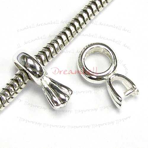 1 x STERLING SILVER PINCH PENDANT BAIL CLASP CONNECTOR