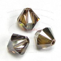 12x Swarovski Elements Xilion Crystal Beads 5328 Bronze Shade 8mm