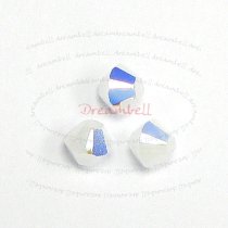 24x Swarovski Elements Xilion Crystal Bicone Bead 5328 Alabaster AB 4mm