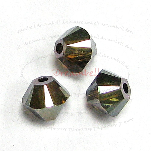 24x Swarovski Elements Xilion Crystal Beads 5328 Bronze Shade 2x 4mm