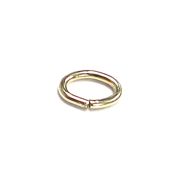 10x Open OVAL Jump Rings 14K Gold Filled Wire 4.5mm x 3mm