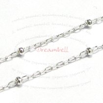 12″ Sterling silver bead 1.5mm BALL Link Chain
