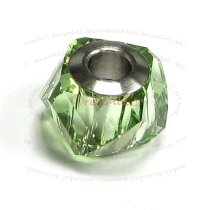 1x Swarovski Elements Crystal 5920 Becharmed Helix Bead Peridot 14mm