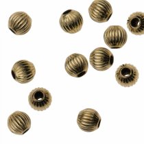 10x 14k Gold Filled Round Corrugated Spcer BEAD 2.5mm