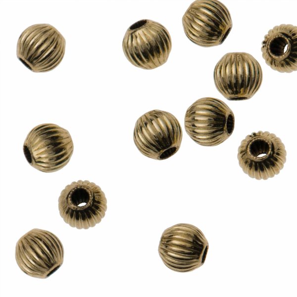 10x 14k Gold Filled Round Corrugated Spcer BEAD 2.5mm