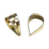 5x 14K Gold Filled Plain Simple Pendant Bail Connector