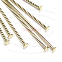 10x 14K Gold Filled Headpins Head pins 22ga 1″