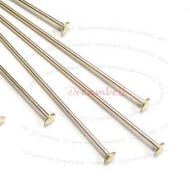 10x 14K Gold Filled Headpins Head pins 22ga 1.5″