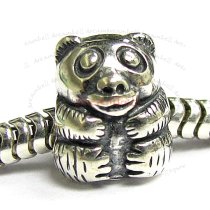 Sterling Silver Panda Bear Bead for European Charm Bracelets