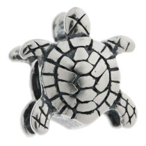 1x Sterling silver Turtle Bead for European Charm Bracelets