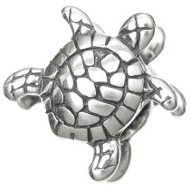 1x Sterling silver Turtle Bead for European Charm Bracelets