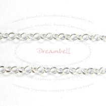 12″ Sterling silver ROLO CABLE Chain
