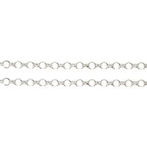 12" Sterling silver ROLO CABLE Chain