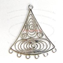 2x Sterling silver Filigree Chandelier Earrring Connector 27mm