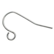 50x Rhodium Metal French Hook earwires Ear Wire