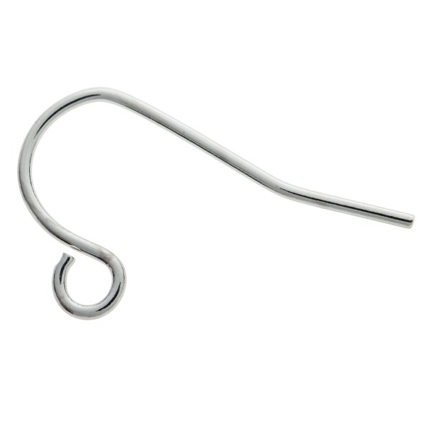 50x Rhodium Metal French Hook earwires Ear Wire