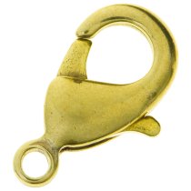 10 Metal Brass Oval trigger Pear Lobster Clasp 12mm x 6.8mm