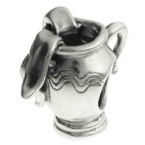 Sterling silver ZODIAC AQUARIUS Bead for European Charm Bracelets