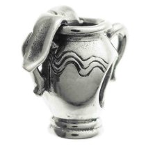 Sterling silver ZODIAC AQUARIUS Bead for European Charm Bracelets
