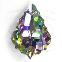 1x Swarovski Elements Crystal 6090 Baroque Vitrail Light Pendant 22mm