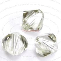 24x Swarovski Elements Xilion Crystal 5328 Silver Shade 4mm