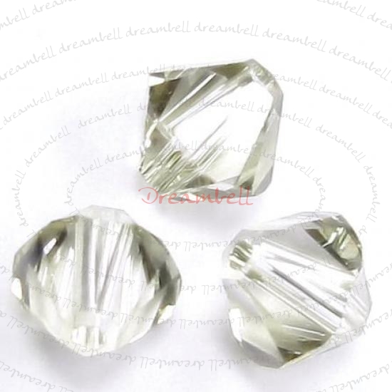 24x Swarovski Elements Xilion Crystal 5328 Silver Shade 4mm
