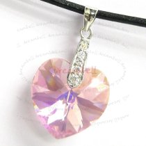 Rhodium plated STERLING SILVER CZ Bail Pinch In Pendant Clasp Connector Slide