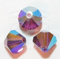 24x Swarovski Elements Crystal 5301 Amethyst 2x AB 4mm