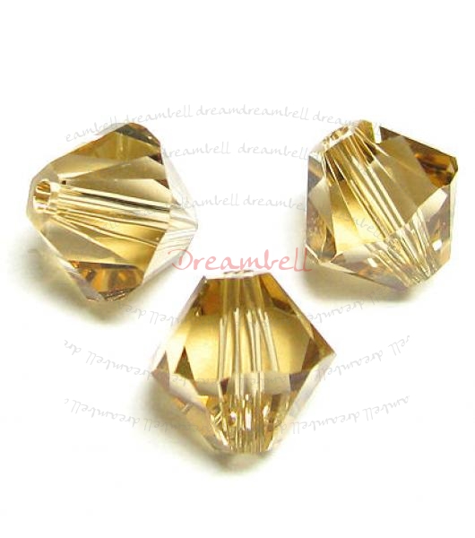24 x Swarovski Elements Crystal 5328 Light Colorado Topaz 6mm