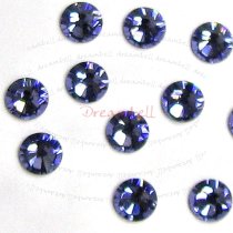 72x Swarovski Elements Flatback No Hotfix Crystal 2058 Rhinestone Ss16 Tanzanite