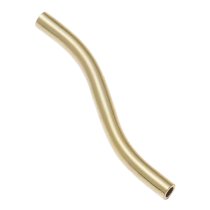 4x Gold Filled Wave Curve S Tube Bead Spacer 12mm x 3.5mm